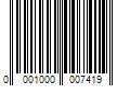 Barcode Image for UPC code 0001000007419