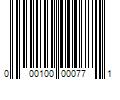 Barcode Image for UPC code 000100000771