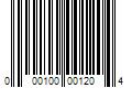 Barcode Image for UPC code 000100001204