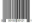 Barcode Image for UPC code 000100001211. Product Name: 