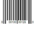 Barcode Image for UPC code 000100001280