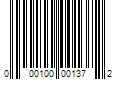 Barcode Image for UPC code 000100001372