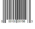 Barcode Image for UPC code 000100001563