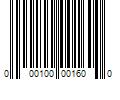 Barcode Image for UPC code 000100001600