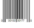 Barcode Image for UPC code 000100001778