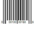 Barcode Image for UPC code 000100001808