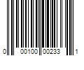 Barcode Image for UPC code 000100002331