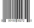 Barcode Image for UPC code 000100002720