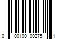 Barcode Image for UPC code 000100002751