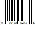 Barcode Image for UPC code 000100002836