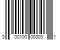 Barcode Image for UPC code 000100003031