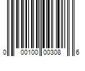 Barcode Image for UPC code 000100003086