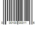 Barcode Image for UPC code 000100003116