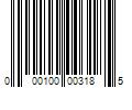 Barcode Image for UPC code 000100003185