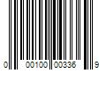 Barcode Image for UPC code 000100003369