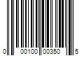 Barcode Image for UPC code 000100003505