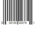 Barcode Image for UPC code 000100003741