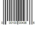 Barcode Image for UPC code 000100004366