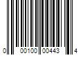 Barcode Image for UPC code 000100004434