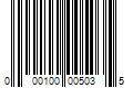 Barcode Image for UPC code 000100005035