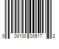 Barcode Image for UPC code 000100005172