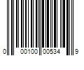 Barcode Image for UPC code 000100005349