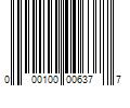 Barcode Image for UPC code 000100006377