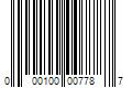 Barcode Image for UPC code 000100007787