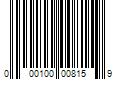 Barcode Image for UPC code 000100008159