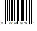 Barcode Image for UPC code 000100009781