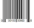 Barcode Image for UPC code 000100009835