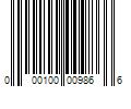 Barcode Image for UPC code 000100009866