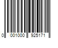 Barcode Image for UPC code 0001000925171. Product Name: Herman Miller Eames Upholstered Molded Fiberglass Side Chair