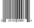 Barcode Image for UPC code 000100099614