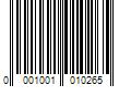 Barcode Image for UPC code 0001001010265