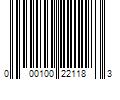 Barcode Image for UPC code 000100221183