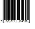 Barcode Image for UPC code 0001011104398