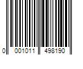 Barcode Image for UPC code 0001011498190