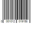 Barcode Image for UPC code 0001012019158