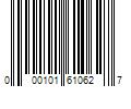 Barcode Image for UPC code 000101610627