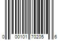 Barcode Image for UPC code 000101702056