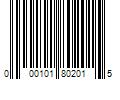 Barcode Image for UPC code 000101802015