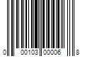 Barcode Image for UPC code 000103000068