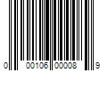 Barcode Image for UPC code 000106000089