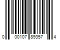 Barcode Image for UPC code 000107893574