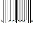 Barcode Image for UPC code 000109000086