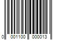 Barcode Image for UPC code 000110000001300