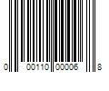 Barcode Image for UPC code 000110000068