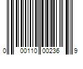 Barcode Image for UPC code 000110002369