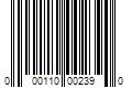 Barcode Image for UPC code 000110002390